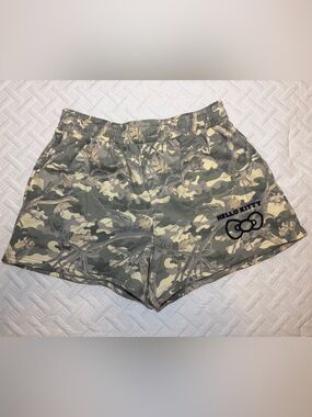 Sanrio Hello Kitty | Camouflage Athletic Cotton Poly Shorts